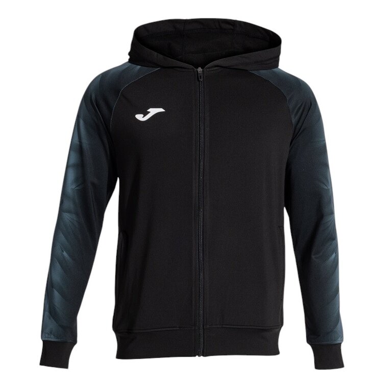 Joma Kapuzenjacke Elite XI Full-Zip (Fleece-Futter) schwarz/anthrazitgrau Herren