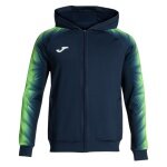 Joma Kapuzenjacke Elite XI Full-Zip (Fleece-Futter) marineblau/gelb Herren