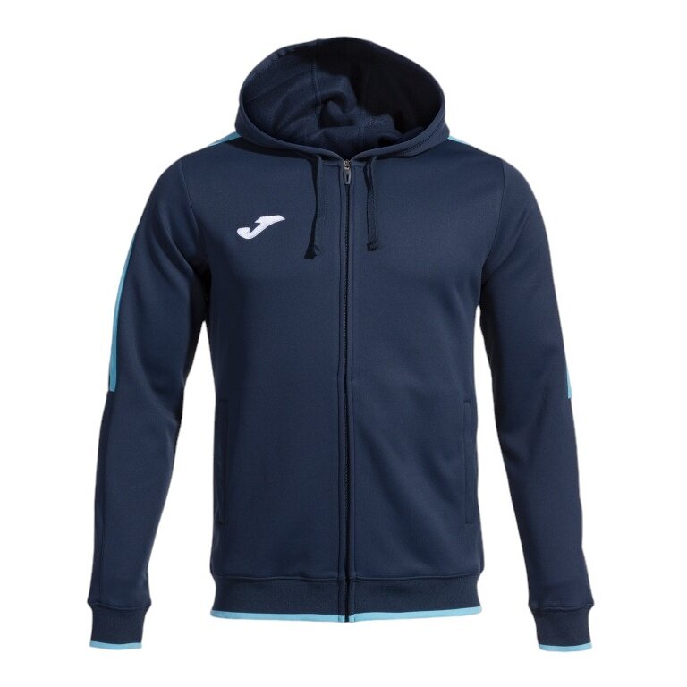 Joma Kapuzenjacke Olimpiada Full-Zip (Fleece-Futter) marineblau/türkis Herren