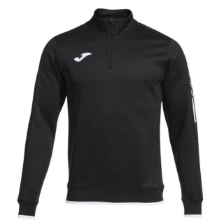 Joma Pullover Olimpiada Sweatshirt (Half-Zip, 100% Polyester) schwarz Herren