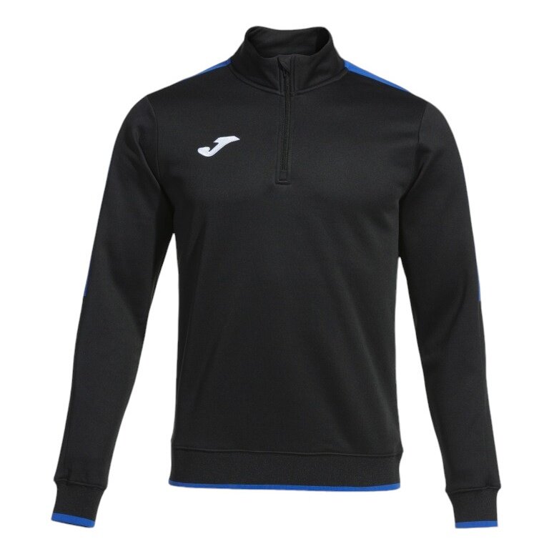 Joma Pullover Olimpiada Sweatshirt (Half-Zip, 100% Polyester) schwarz/royalblau Herren