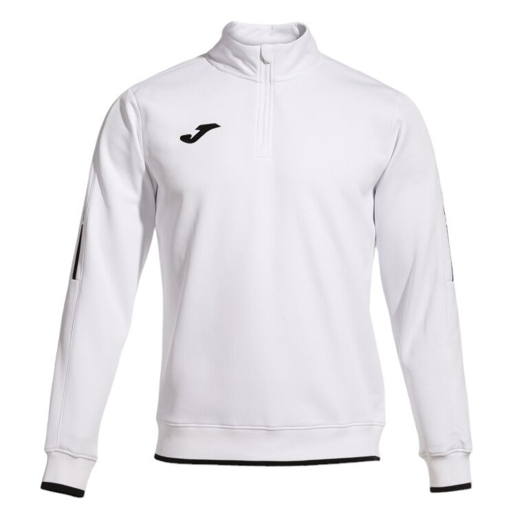 Joma Pullover Olimpiada Sweatshirt (Half-Zip, 100% Polyester) weiss Herren