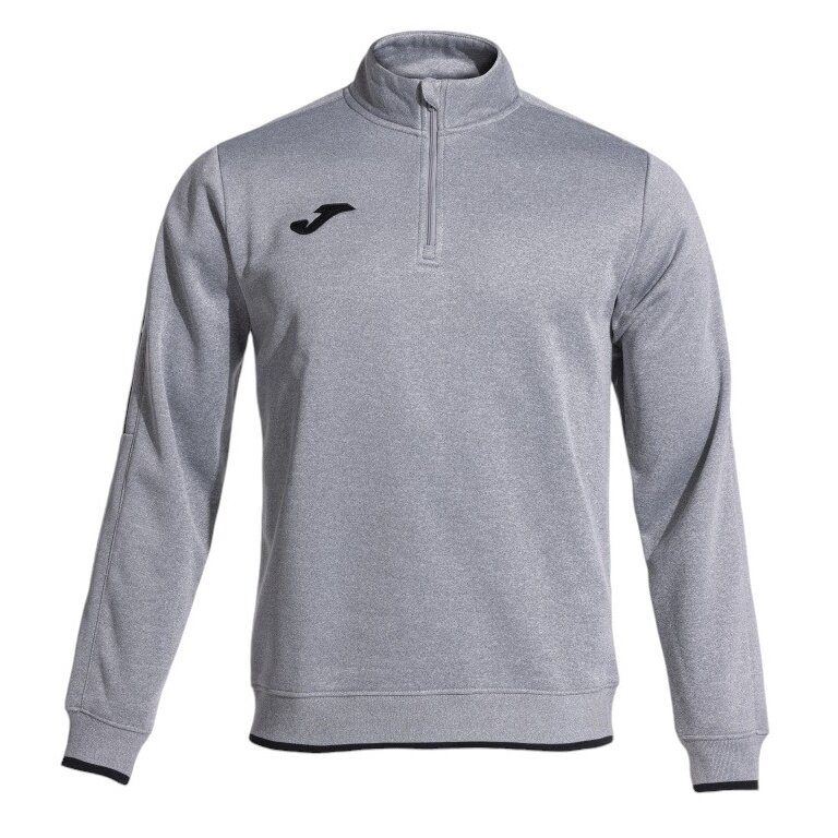 Joma Pullover Olimpiada Sweatshirt (Half-Zip, 100% Polyester) grau Herren