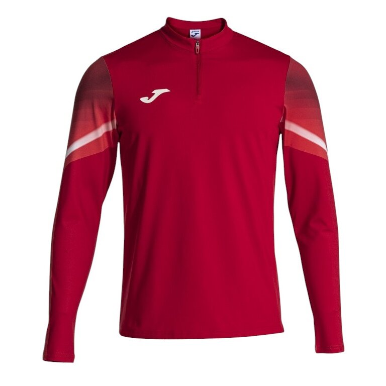 Joma Lauf-Langarmshirt Elite XI (Sweatshirt, Half-Zip) rot/weiss Herren