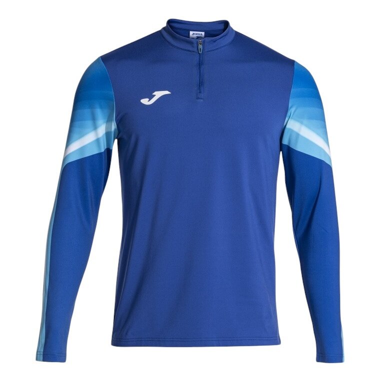 Joma Lauf-Langarmshirt Elite XI (Sweatshirt, Half-Zip) royalblau/weiss Herren