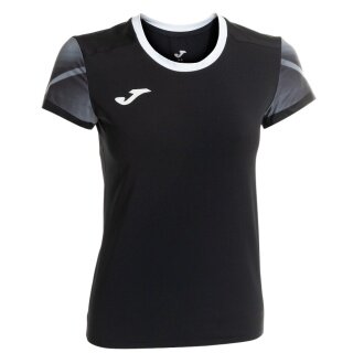 Joma Lauf-Shirt Elite XI (schnelltrocknend, atmungsaktiv) schwarz/anthrazitgrau Damen