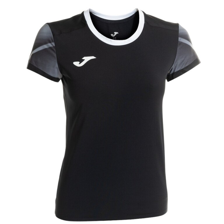 Joma Lauf-Shirt Elite XI (schnelltrocknend, atmungsaktiv) schwarz/anthrazitgrau Damen