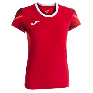 Joma Lauf-Shirt Elite XI (schnelltrocknend, atmungsaktiv) rot/weiss Damen