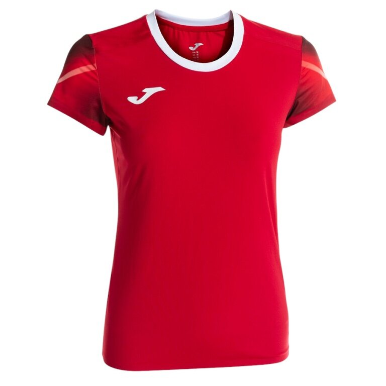 Joma Lauf-Shirt Elite XI (schnelltrocknend, atmungsaktiv) rot/weiss Damen