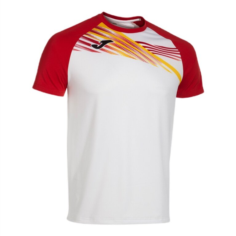 Joma Lauf-Shirt Elite X (optimale Bewegungsfreiheit, leicht) weiss/rot Herren