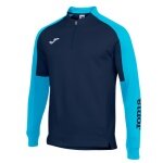 Joma Pullover Eco Championship Sweatshirt (Half-Zip, hoher Tragekomfort) marineblau/türkis Herren