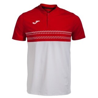 Joma Tennis-Polo Smash (elastisch, atmungsaktiv) weiss/rot Herren