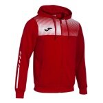 Joma Trainingsjacke Eco Supernova Full Zip mit Kapuze (rec. Polyester, weiches Material) rot/weiss Herren