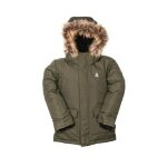 Kamik Winterjacke Parka Aden (wind- und wasserdicht, reflektierend) olivegrün Kinder