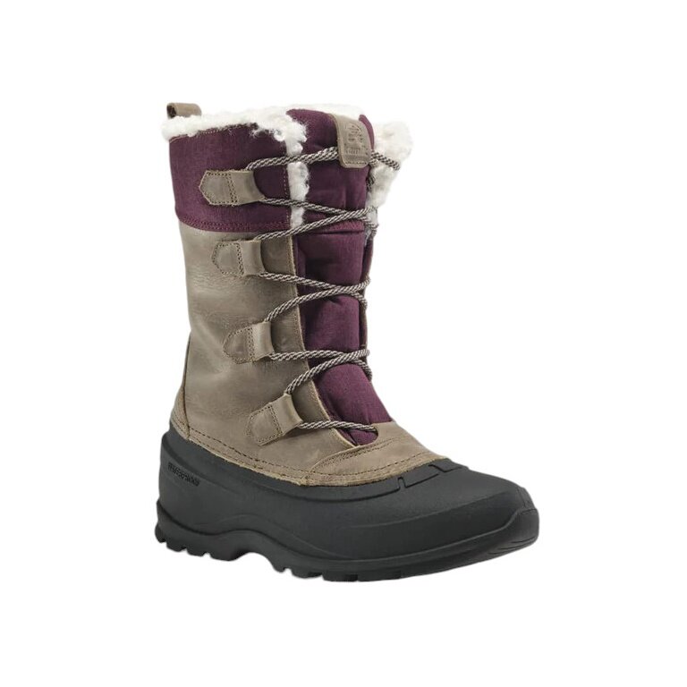 Kamik Winterstiefel Snowgem (Leder, Nylon, wasserdicht) braun/violett Damen