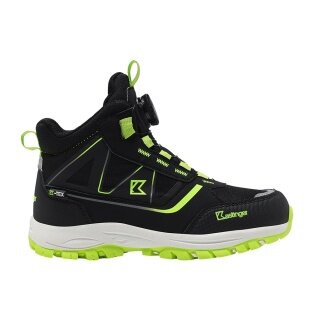 Kastinger Wander-Freizeitschuhe Wenger Mid XT KTX (wasserdich) schwarz/lime Kinder (33-35)