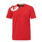 Kempa Sport-Tshirt Core 2.0 Basic (100% Baumwolle) rot Herren