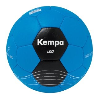 Kempa Handball Leo (strapazierfähiger Trainingsball) kempablau/schwarz - 1 Stück