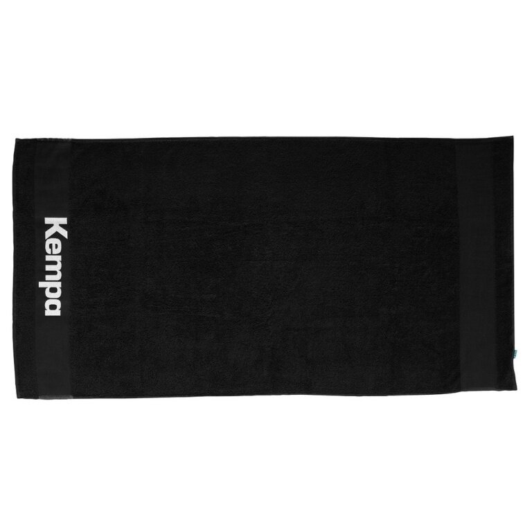 Kempa Handtuch (100% Baumwolle) schwarz 140x70cm