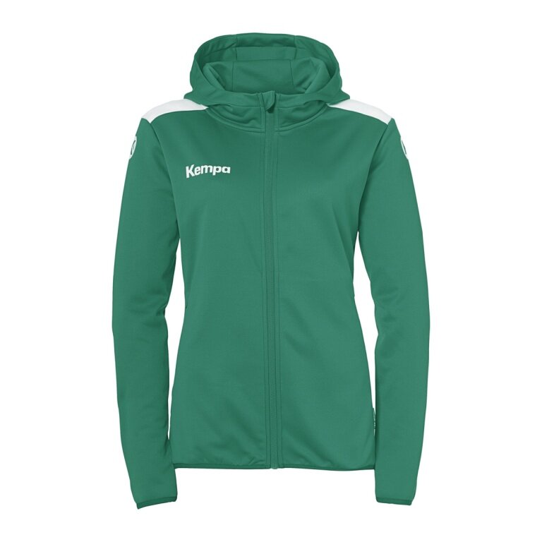 Kempa Kapuzenjacke Emotion 27 Full-Zip (angenehmes Tragegefül) grün Damen