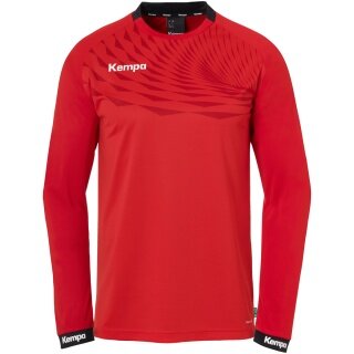 Kempa Sport-Langarmshirt Wave 26 (100% Polyester) rot Herren