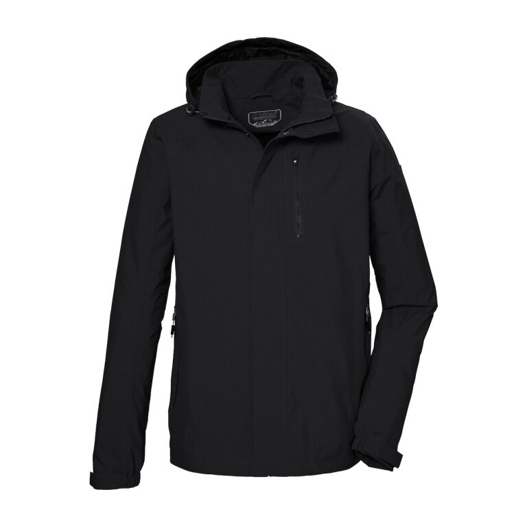 Killtec Funktionsjacke KOS 52 mit Kapuze (wassericht, winddicht) schwarz Herren