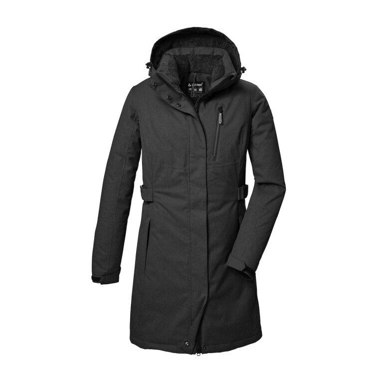 Killtec Winter-Funktionsparka KOW 303 Parka mit Kapuze (atmungsaktiv, winddicht) anthrazitgrau Damen