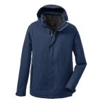 Killtec Winterjacke 3in1 mit abzippbarer Kapuze und einzippbarer Fleecejacke (wasser/winddicht) dunkelblau Herren