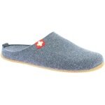 Living Kitzbühel Hausschuhe Filzpantoffel (Wolle) Schweizer Kreuz midnight navyblau Herren