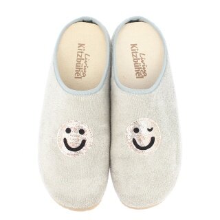 Living Kitzbühel Hausschuhe Pantoffel Frottee Smiley (Baumwolle) sand/beige Damen