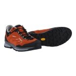 Lowa Wanderschuhe Delago Low GTX (Trekking, Veloursleder, wasserdicht) 2025 orange/schwarz Herren