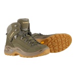 Lowa Wanderschuhe Renegade Mid GTX (All-Terrain, Nubukleder, wasserdicht) schilfbraun/honig Damen