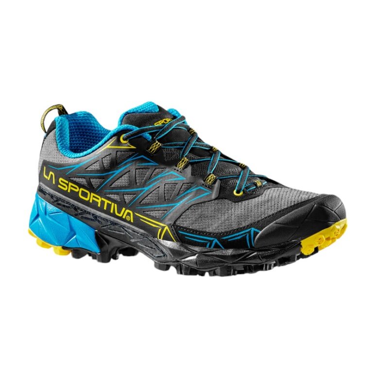 La Sportiva Trail-Laufschuhe Akyra carbongrau/blau Herren