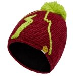 La Sportiva Wintermütze (Beanie) Dorado weinrot/limegrün