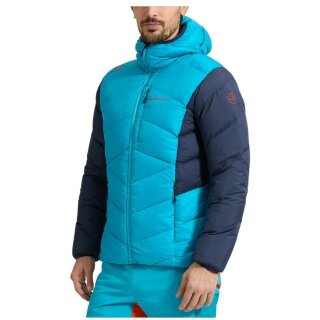 La Sportiva Daunen-Winterjacke Bivouac Down (leicht, Wärmeisolierung, Skitouring) tropicblau/seablau Herren