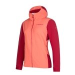 La Sportiva Wanderjacke Descender Storm Jkt (wasserabweisend, winddicht) flamingo/velvet Damen