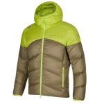 La Sportiva Daunen-Winterjacke Nature Down (Primaloft Isolierung) hellbraun/lime Herren