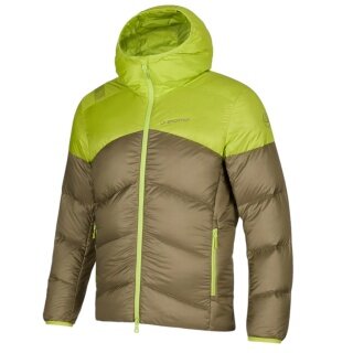 La Sportiva Winterjacke Nature Down (Primaloft Isolierung) hellbraun/lime Herren