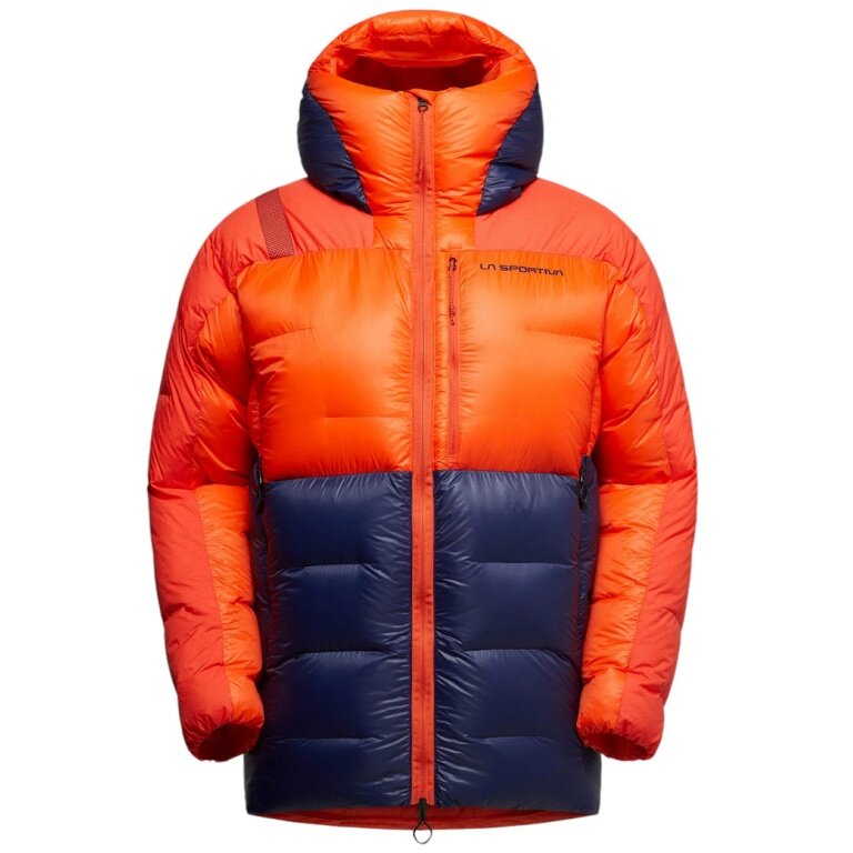 La Sportiva Alpin-Winterjacke Olympus Tech Down Parka (Bergsteigen, Wärmeisolierung) cherryrot/deepblau Herren