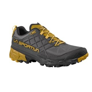 La Sportiva Trail-Laufschuhe Akyra II GTX (wasserdicht) carbongrau/gelb Herren