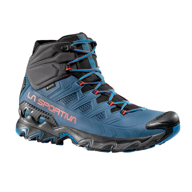 La Sportiva Trail-Laufschuhe Ultra Raptor II Mid Nubuckleder GTX (wasserdicht) blau/carbon Herren