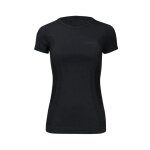 Lenz Funktionsunterwäsche Tshirt Merino 6.0 Rundhals schwarz Damen