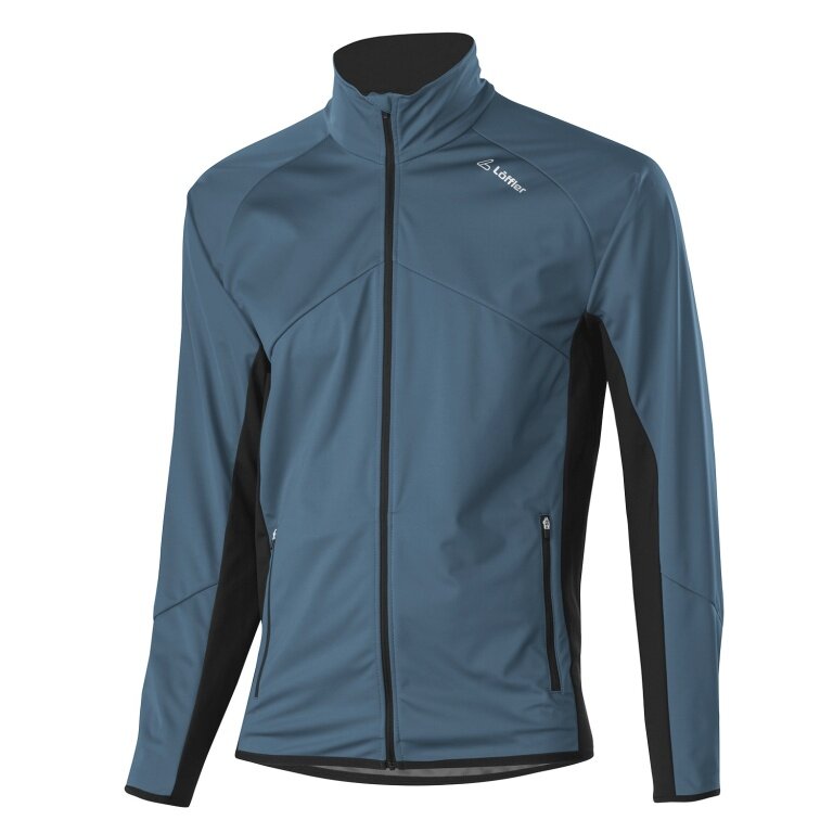 Löffler Softshelljacke Alpha Windstoppter (winddicht, wasserabweisend) petrolblau Herren