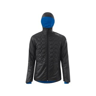 Löffler Isolationsjacke Iso Hooded Bruce CF PL100 (PrimaLoft Wärmeisolierung, winddicht) schwarz Herren