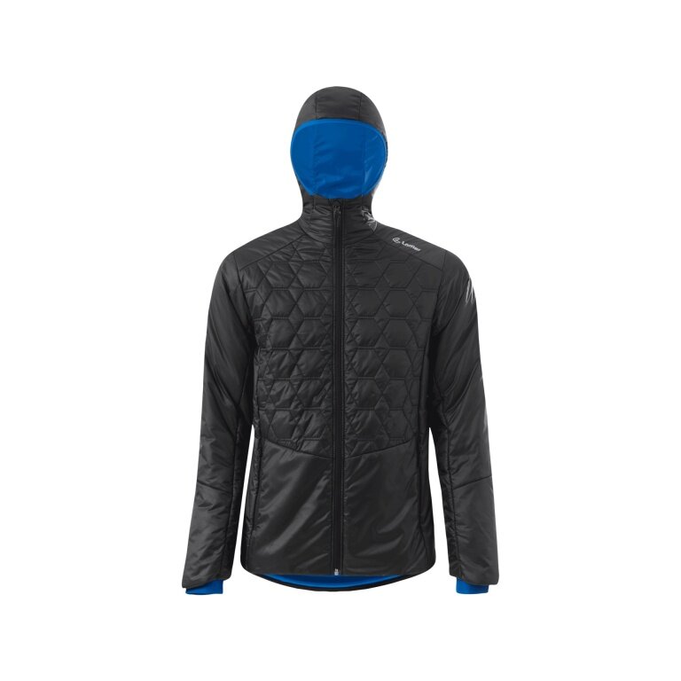 Löffler Isolationsjacke Iso Hooded Bruce CF PL100 (PrimaLoft Wärmeisolierung, winddicht) schwarz Herren