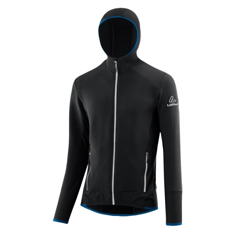 Löffler Kapuzenjacke Transtex Rib Hoody (wärmeisolierung, atmungsaktiv) schwarz/marineblau Herren