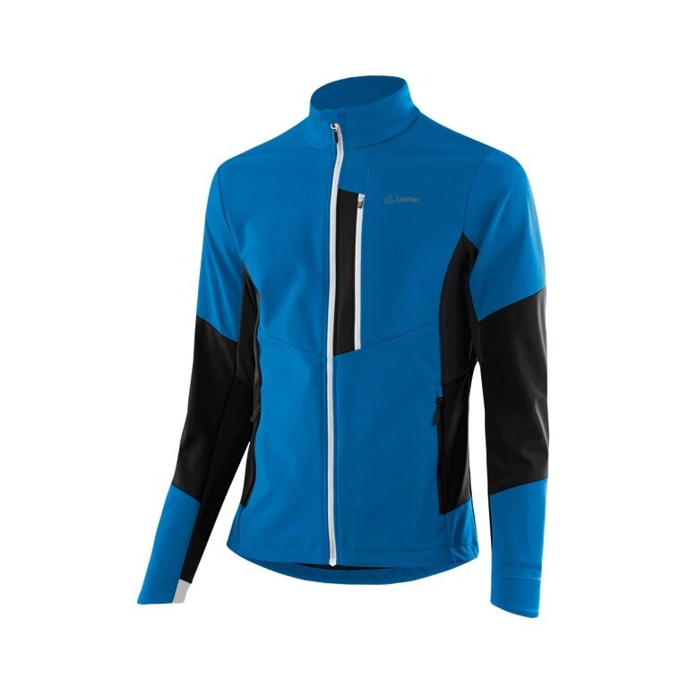 Löffler Softshelljacke XC-Pure TXS (winddicht, atmungsaktiv) blau/schwarz Herren