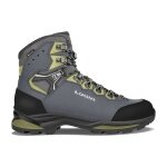 Lowa Wanderschuhe Camino Evo GTX (Trekking, Nubukleder, wasserdicht) stahlblau/kiwi Herren