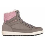 Lowa Winterschuhe Casara Mid GTX (Veloursleder, wasserdicht) steingrau/rose Damen