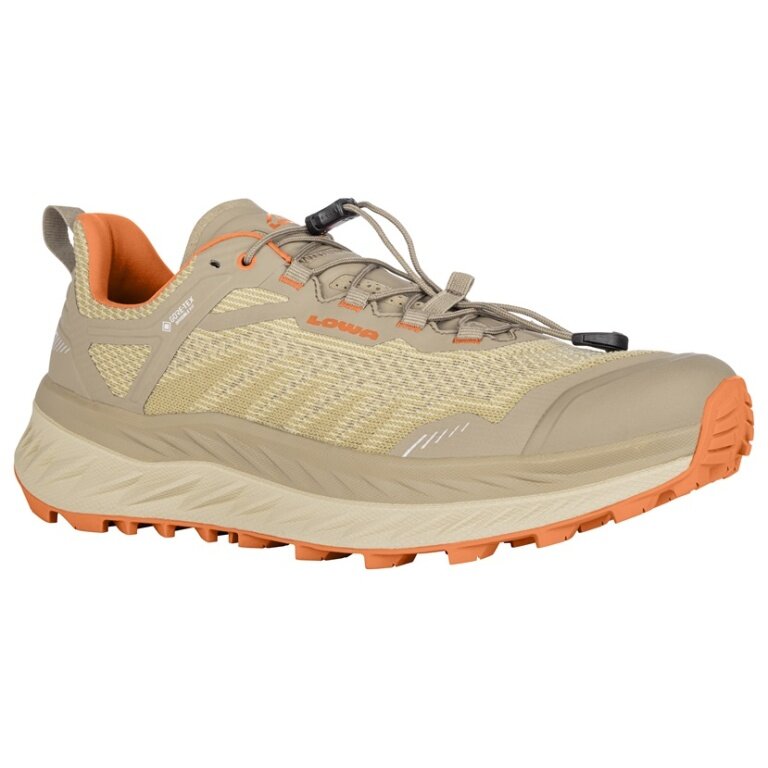 Lowa Trail-Laufschuhe Fortux GTX (Synthetik, Leichtigkeit, wasserdicht) dune/flame Herren